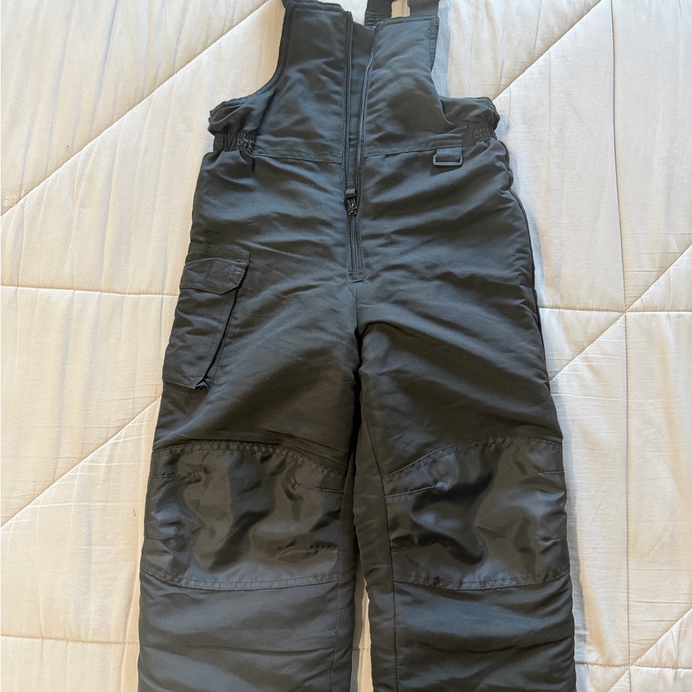 Kids Black Snow Bib